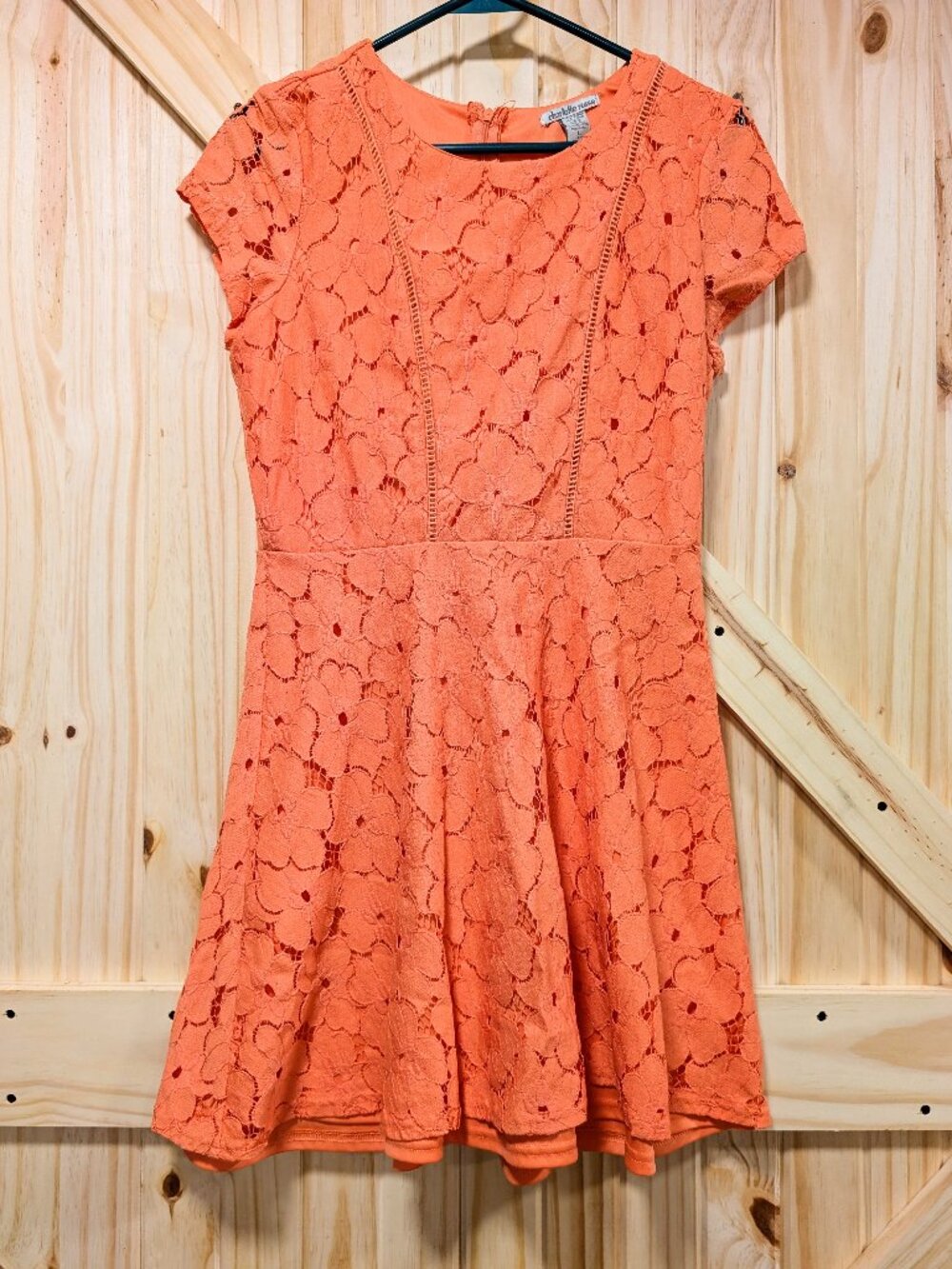Peach lace overlay size 9 Charlotte Russe